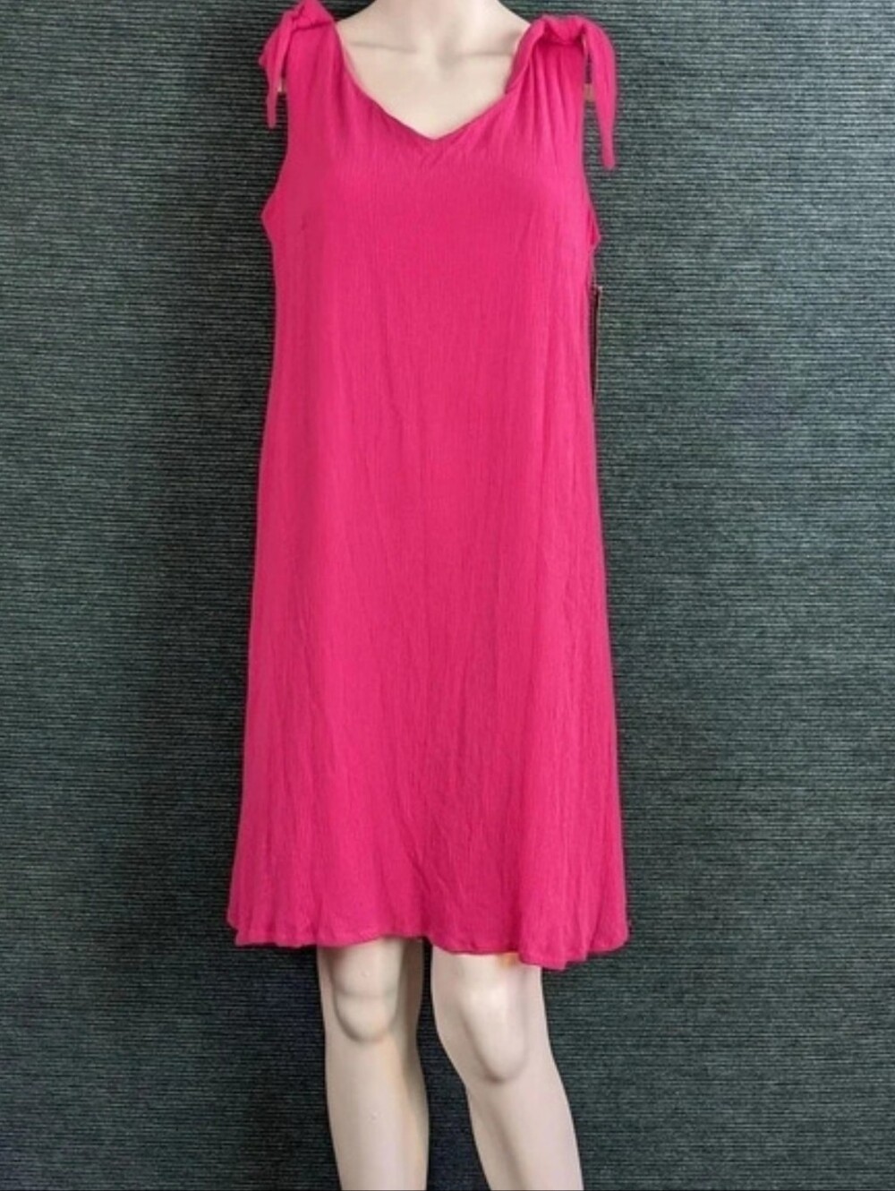 Nina Leonard Summer Swing Dress, "Dragonfruit" NWT
